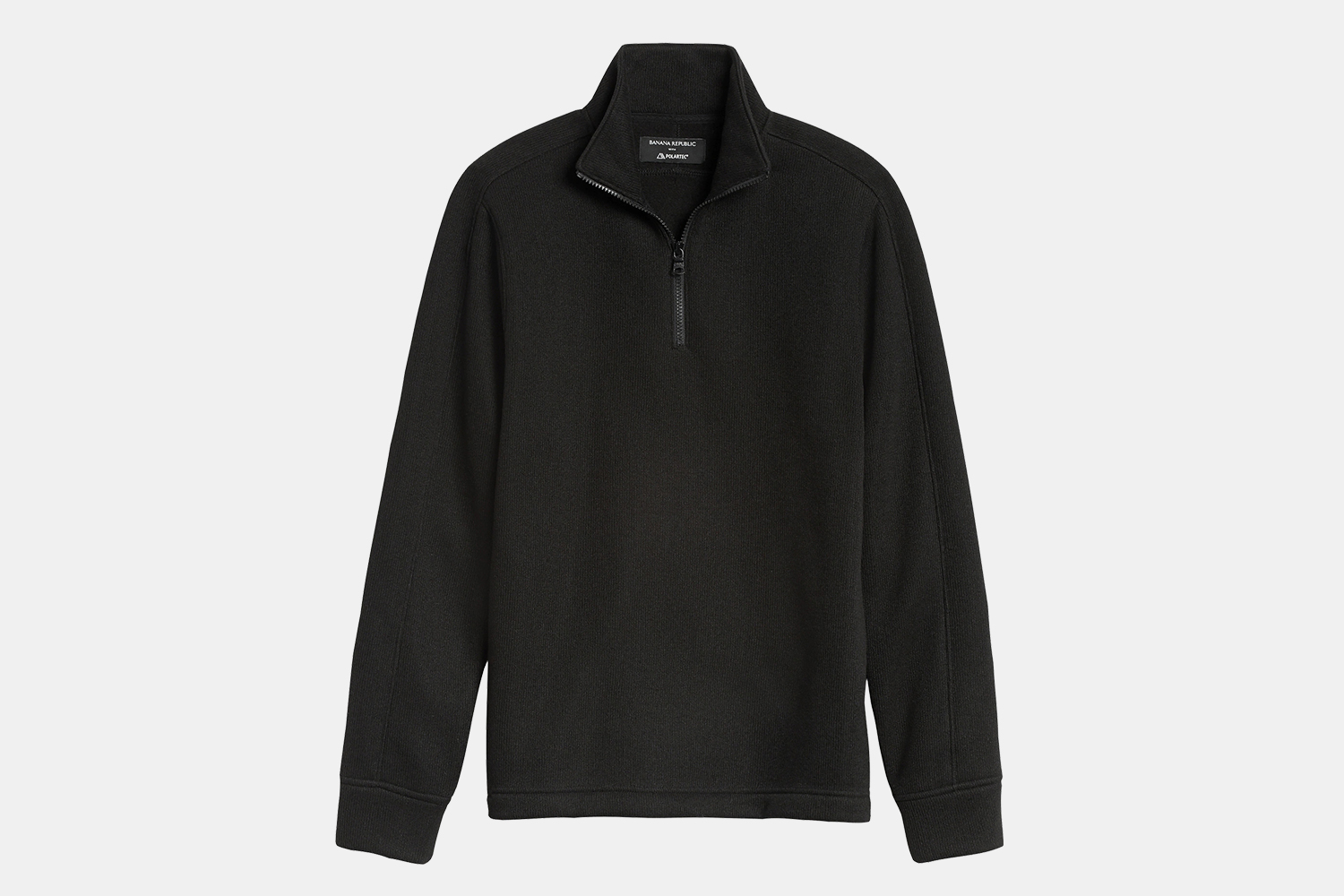 men's black fleece sweater