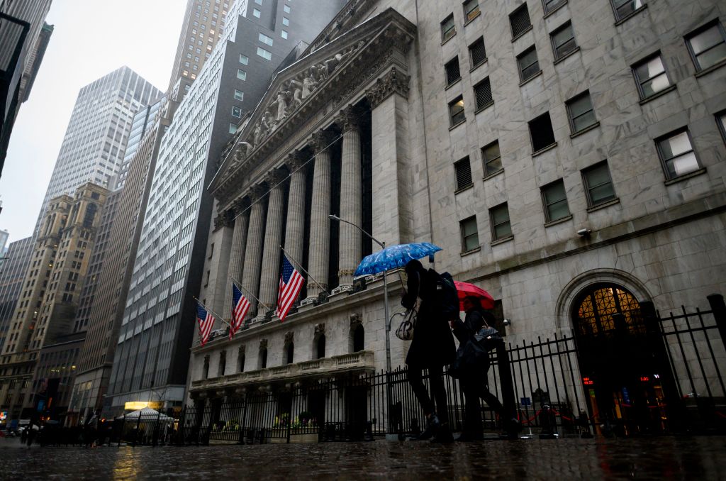 The exterior of the New York Stock Exchange