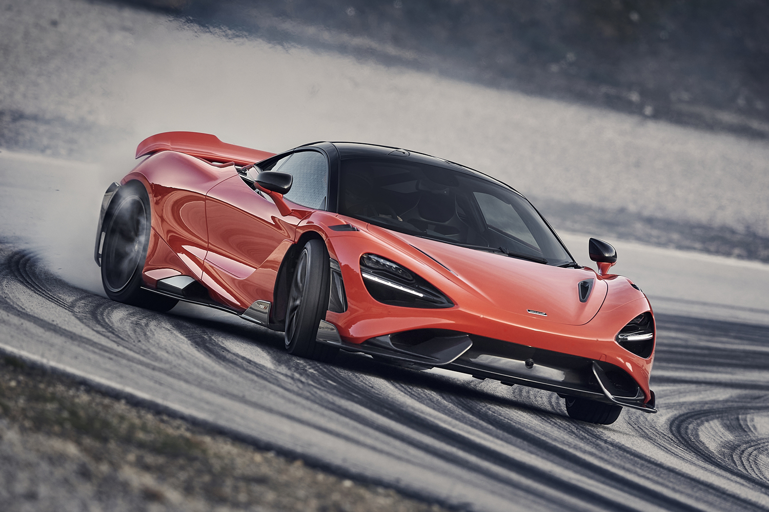 Orange longtail luxury supercar