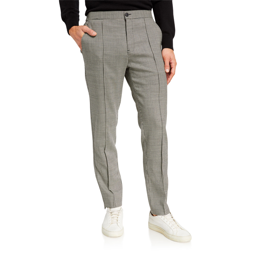 Pleated Wool Houndstooth Pants
Ovadia