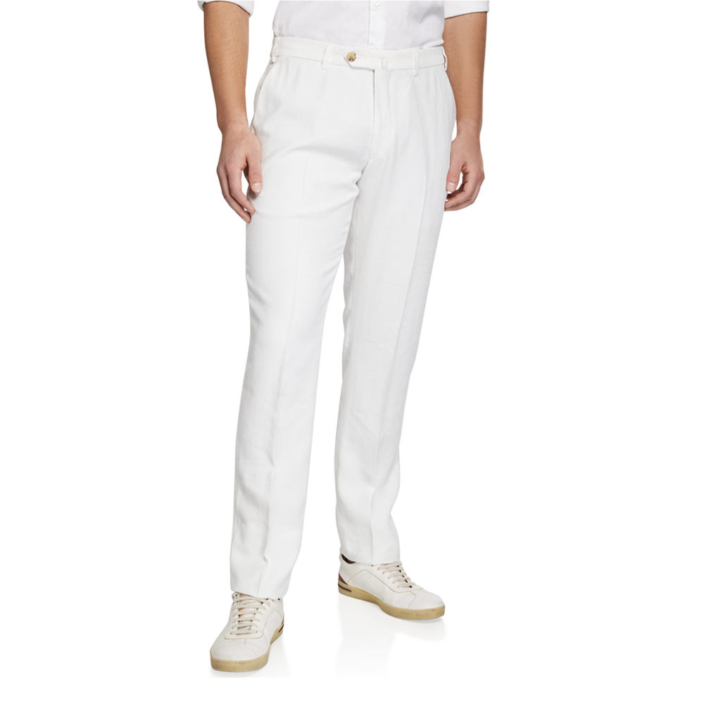 Flat-Front Solid-Weave Trousers
Emporio Armani