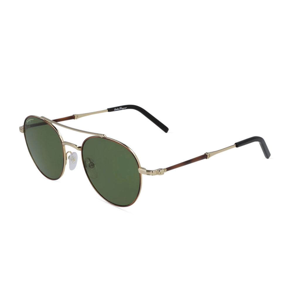 Round Metal Double-Bridge Sunglasses
Salvatore Ferragamo
