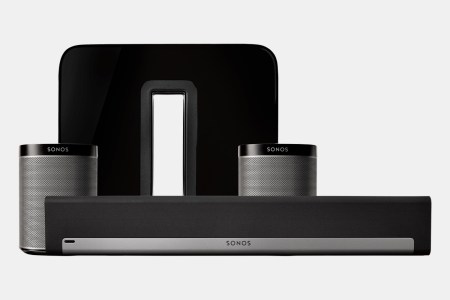 Four types of speakers in a surround sound set