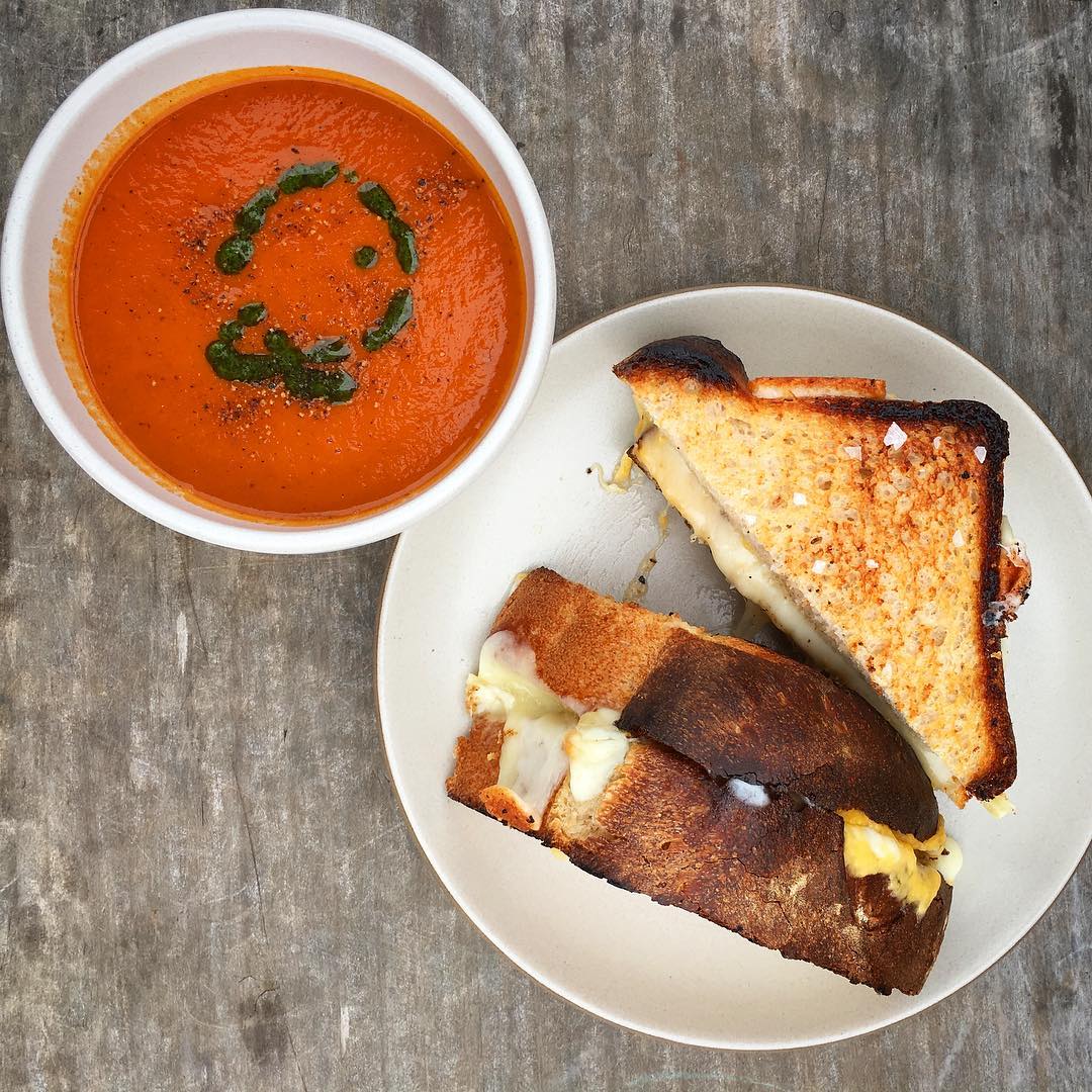 cast iron grilled cheese