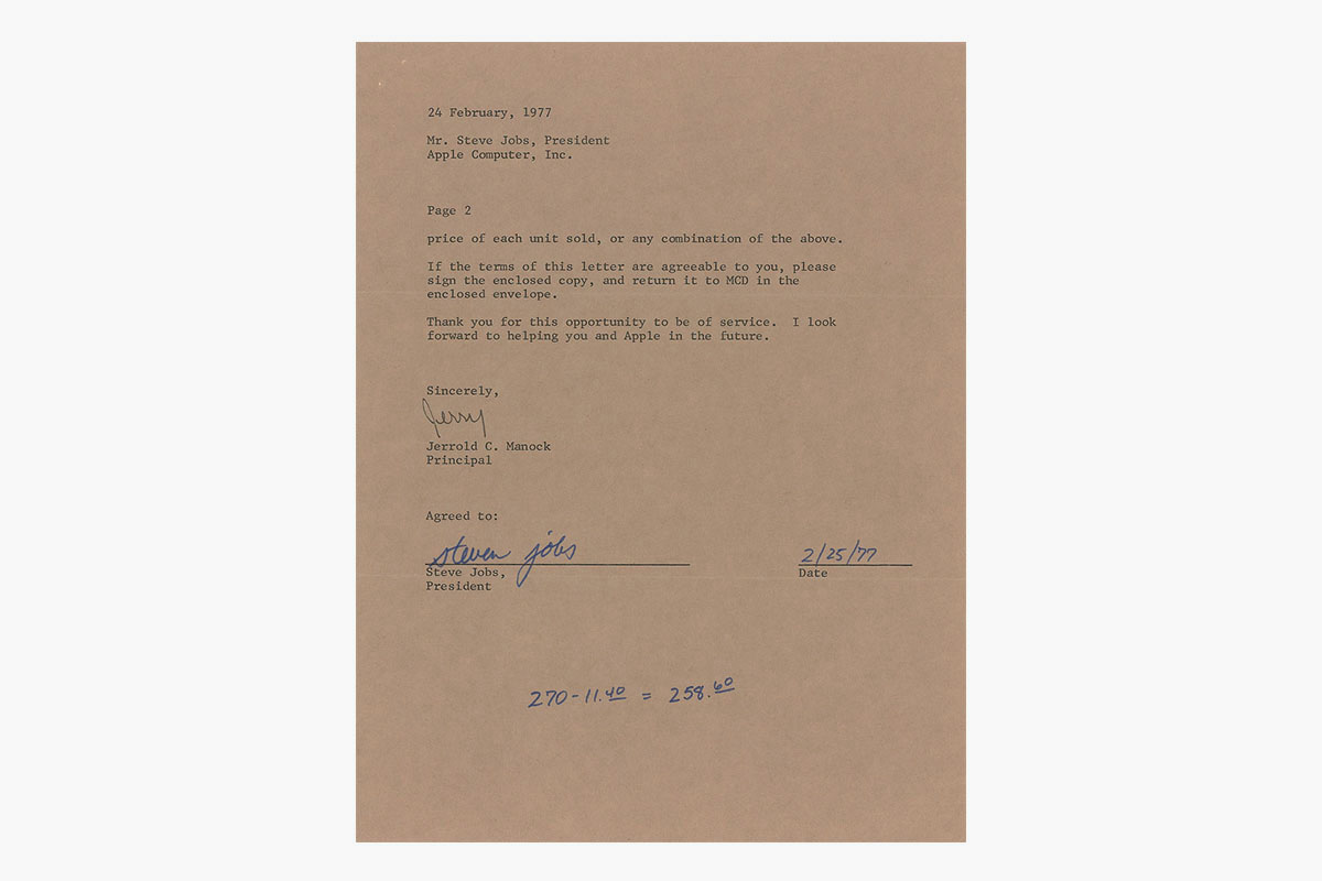 Steve Jobs letter