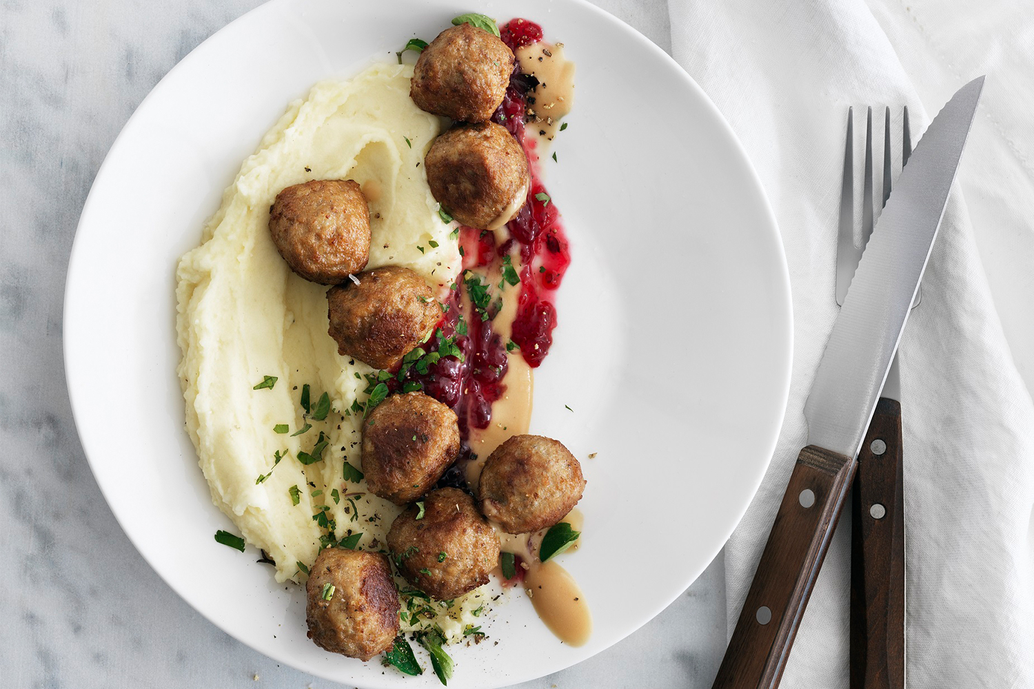 IKEA Swedish meatballs and cream sauce