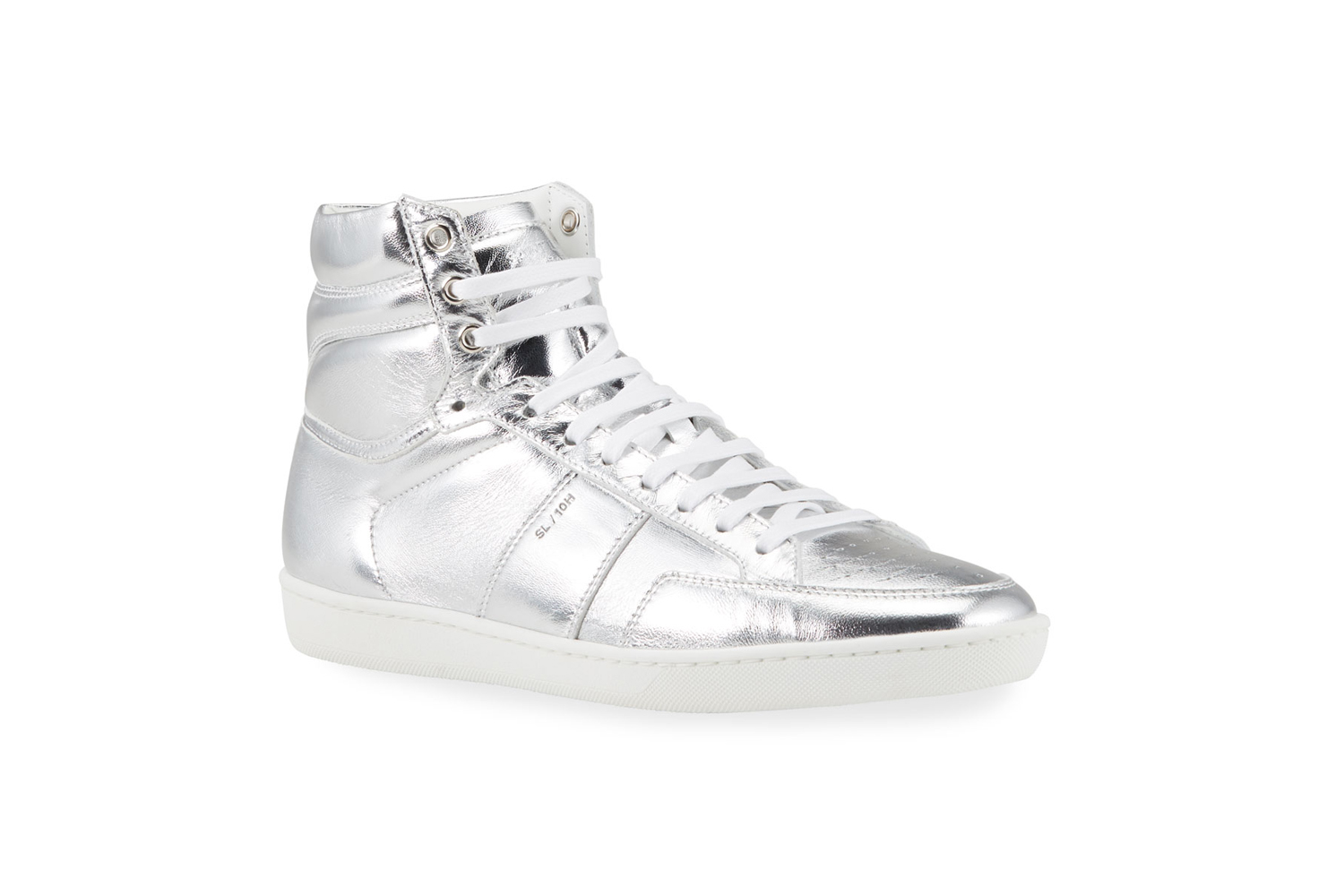 Metallic Court Classic High-Top Sneakers
Saint Laurent