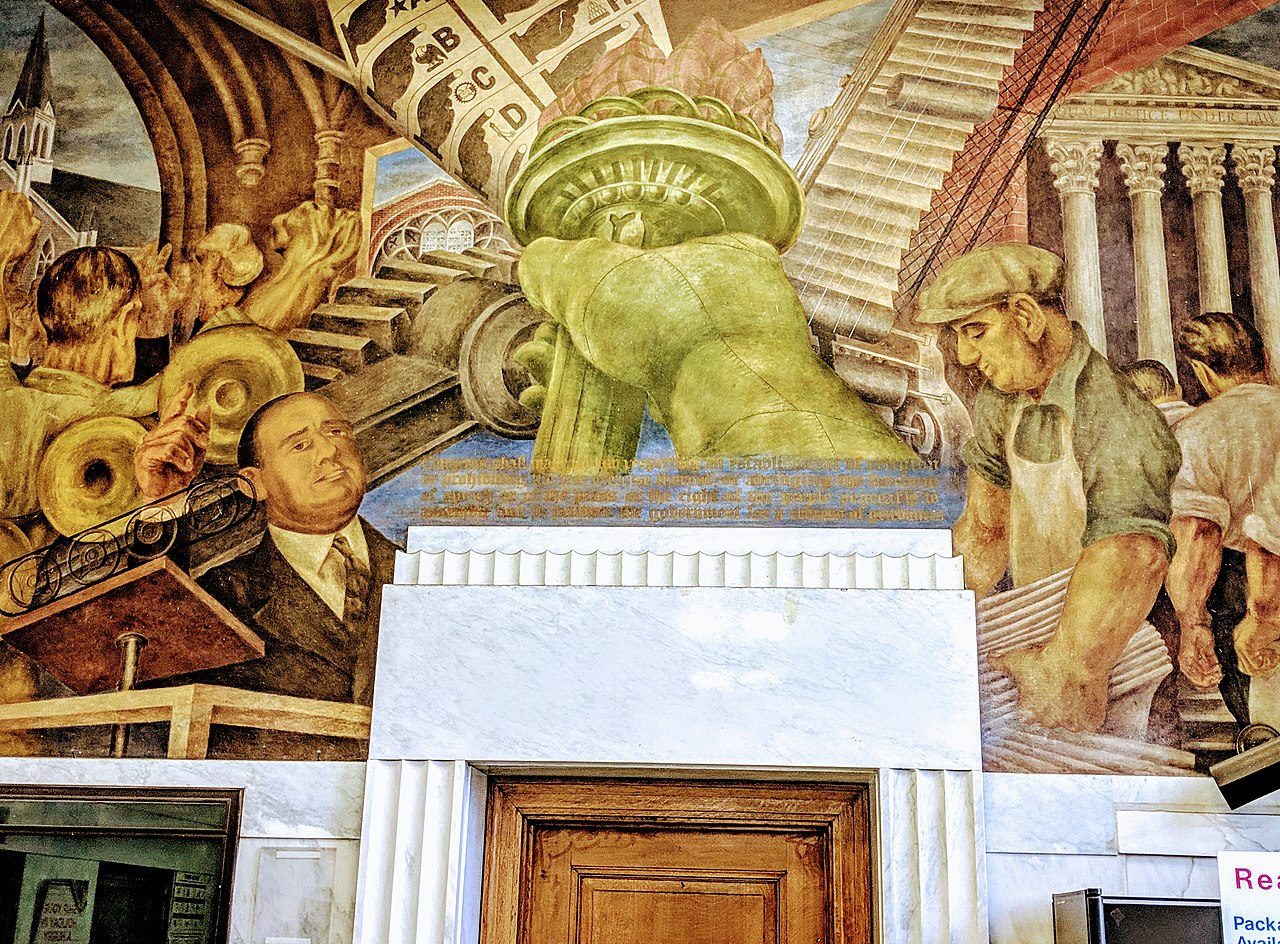 Post office mural