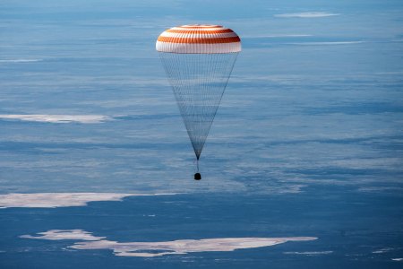 Astronauts returning to Earth