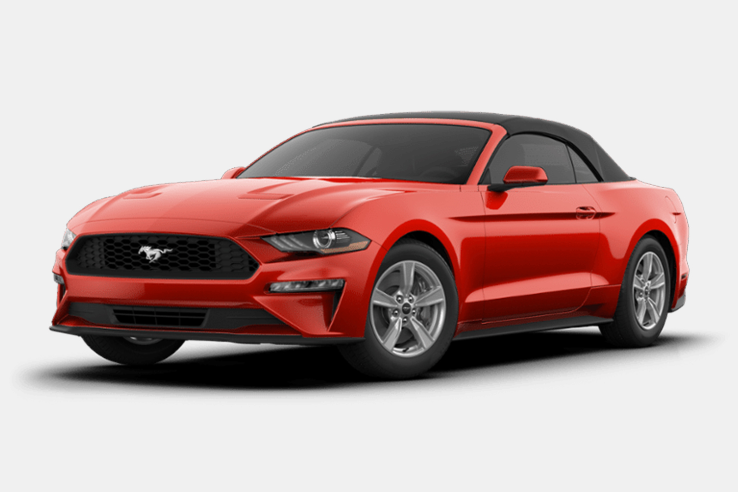 2020 Ford Mustang EcoBoost Convertible in red