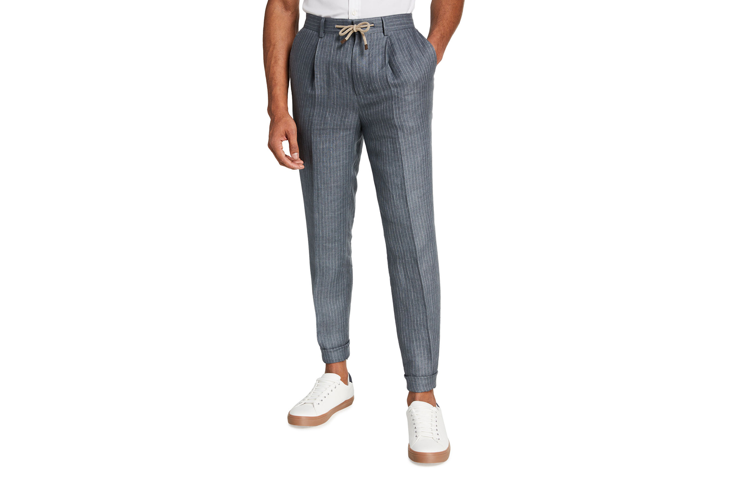 Exclusive Leisure-Fit Drawstring Suit Separate Pants
Brunello Cucinelli