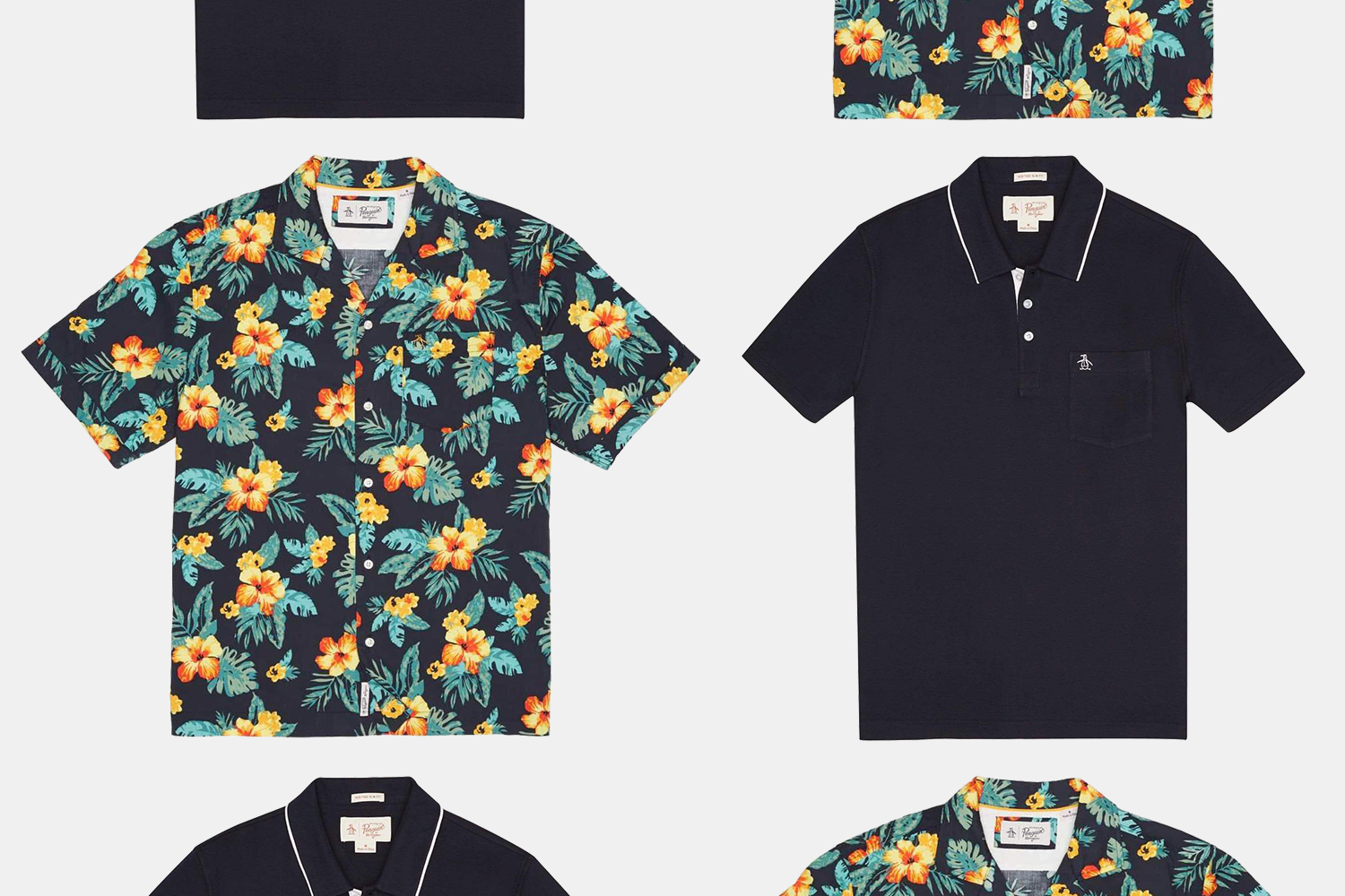 Original Penguin men's print short-sleeve shirt and polo