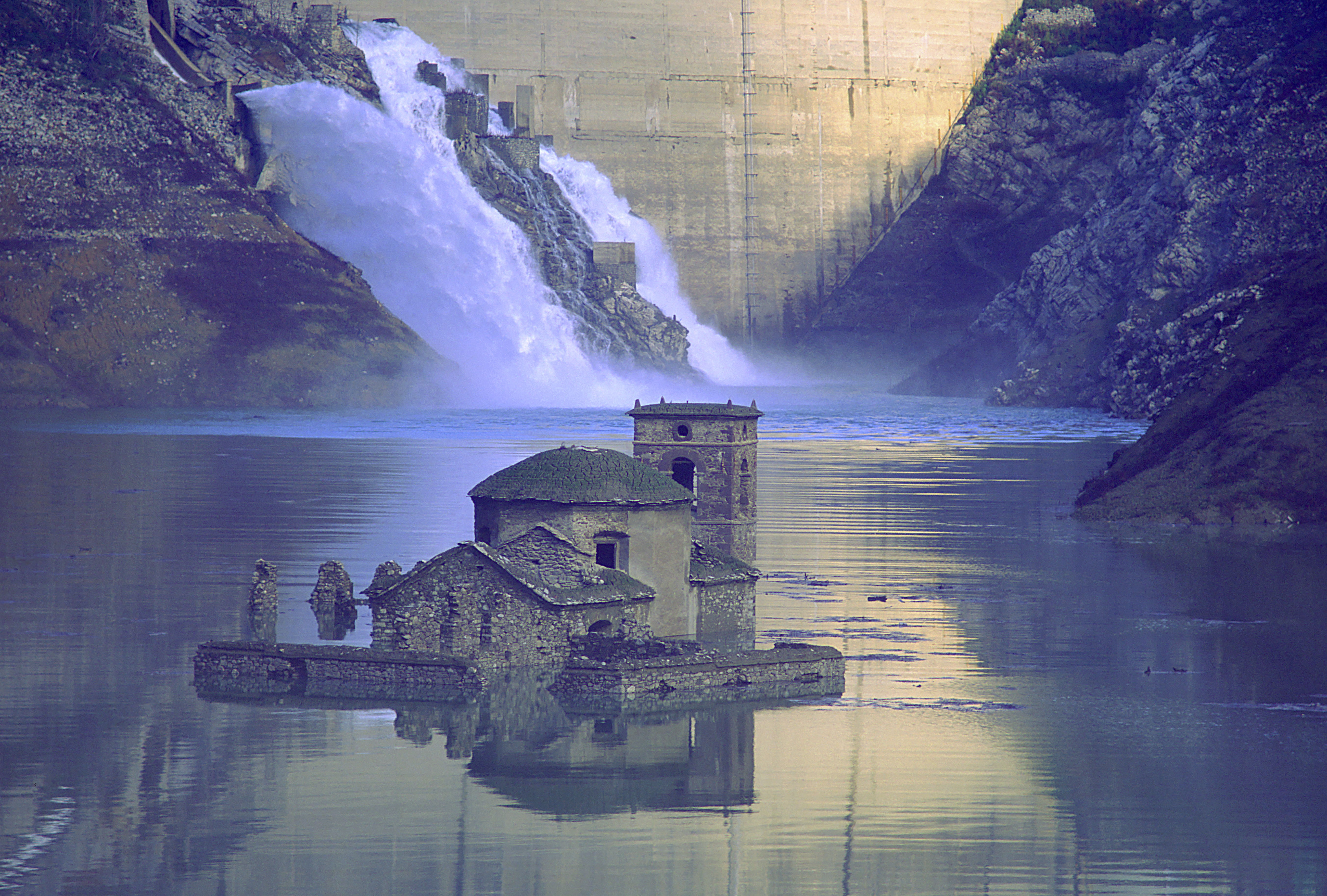 underwater ghost village
