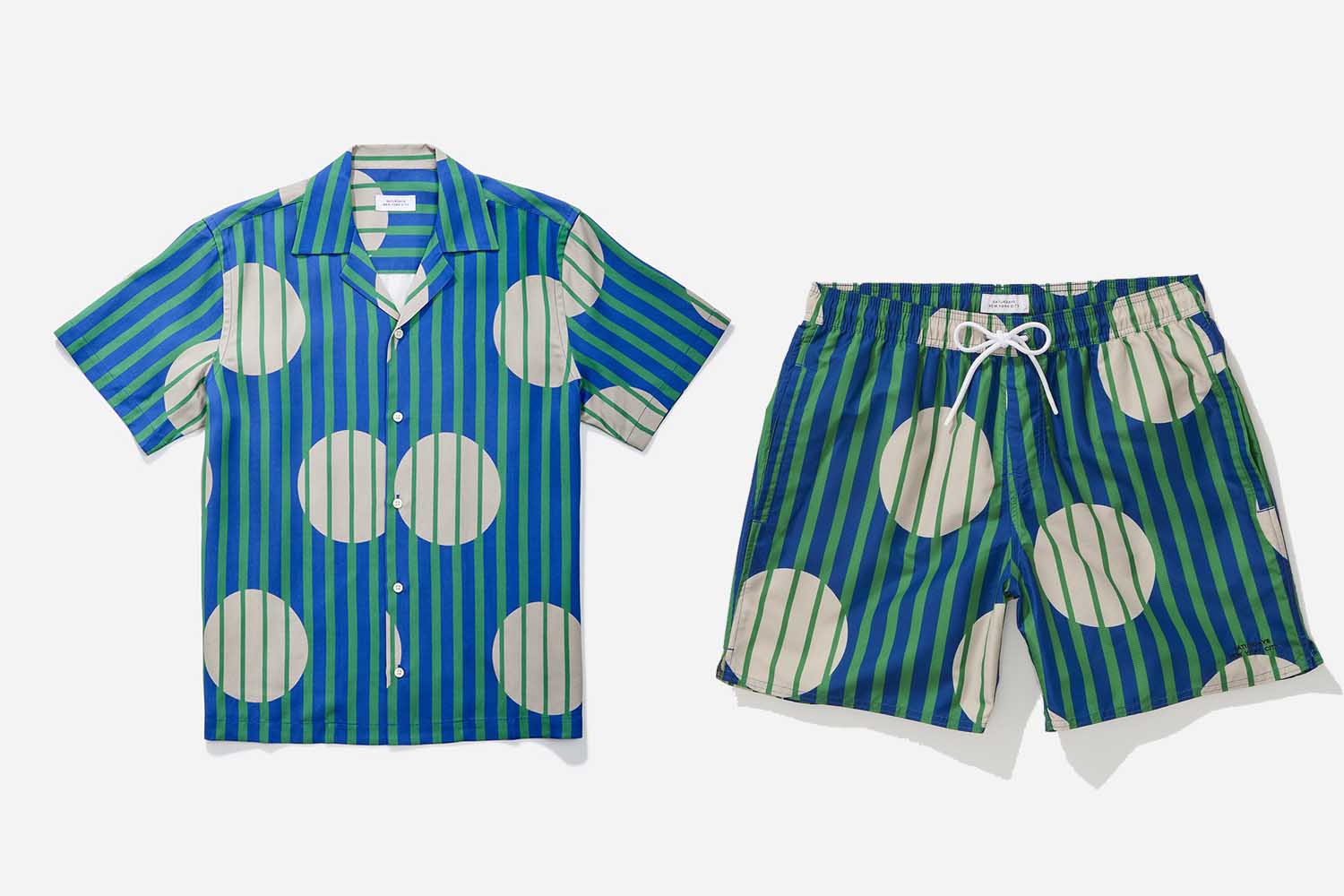 Saturdays NYC Striped Polka Dot Set