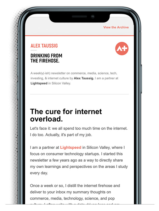 drinking firehose newsletter