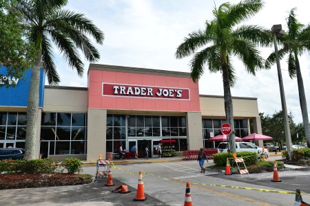 Customers wearing face masks enter a Trader Joe's store on July 16, 2020 in Pembroke Pines, Florida. Some major U.S. corporations are requiring masks to be worn in their stores upon entering to control the spread of COVID-19. (Photo by Johnny Louis/Getty Images)