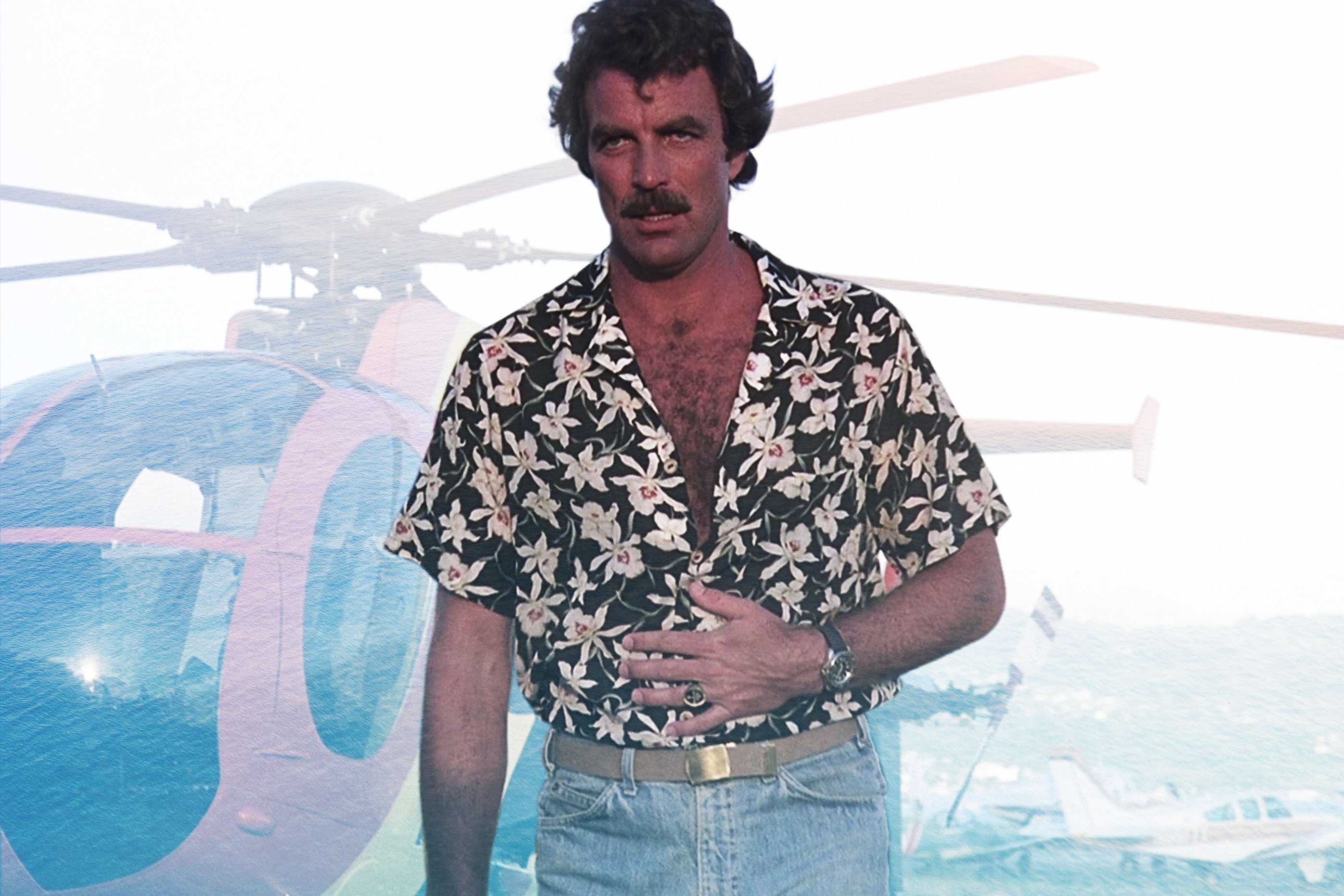 Tom Selleck as Magnum P.I.
