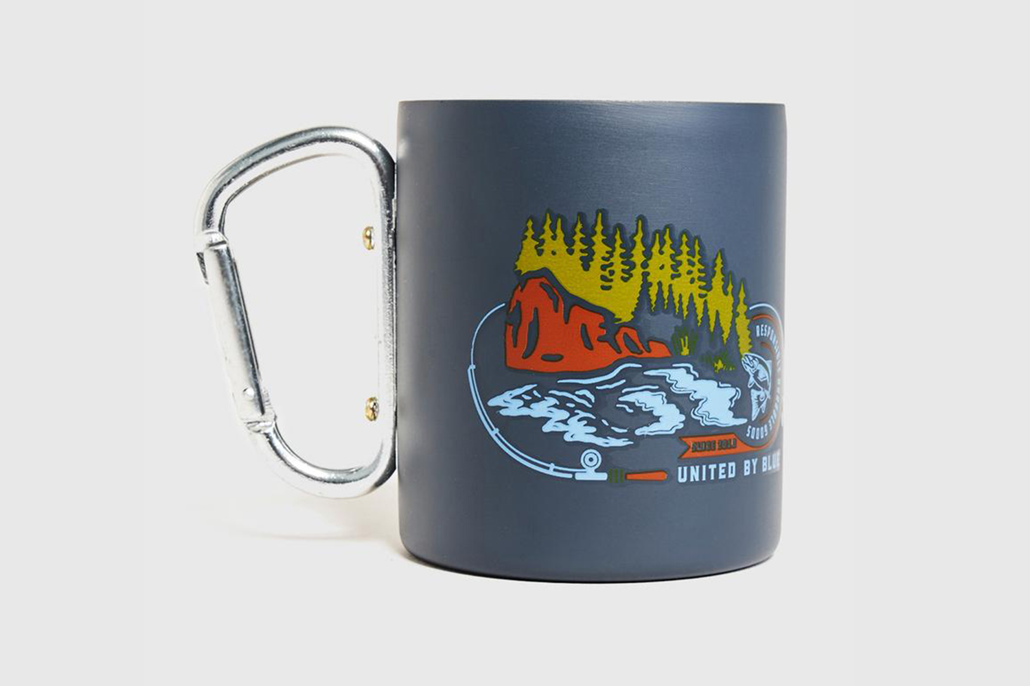 United By Blue Line & Sinker 10 oz. Carabiner Cup