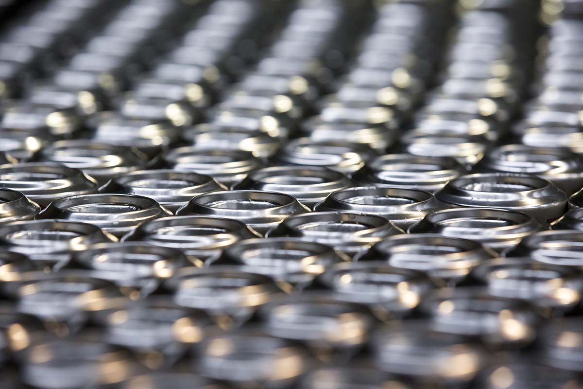 hundreds of beer cans