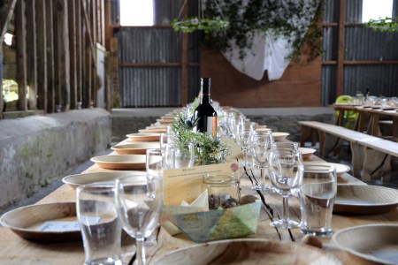 outdoor dinner party