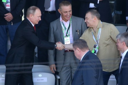 Rotenberg brothers with Vladimir Putin