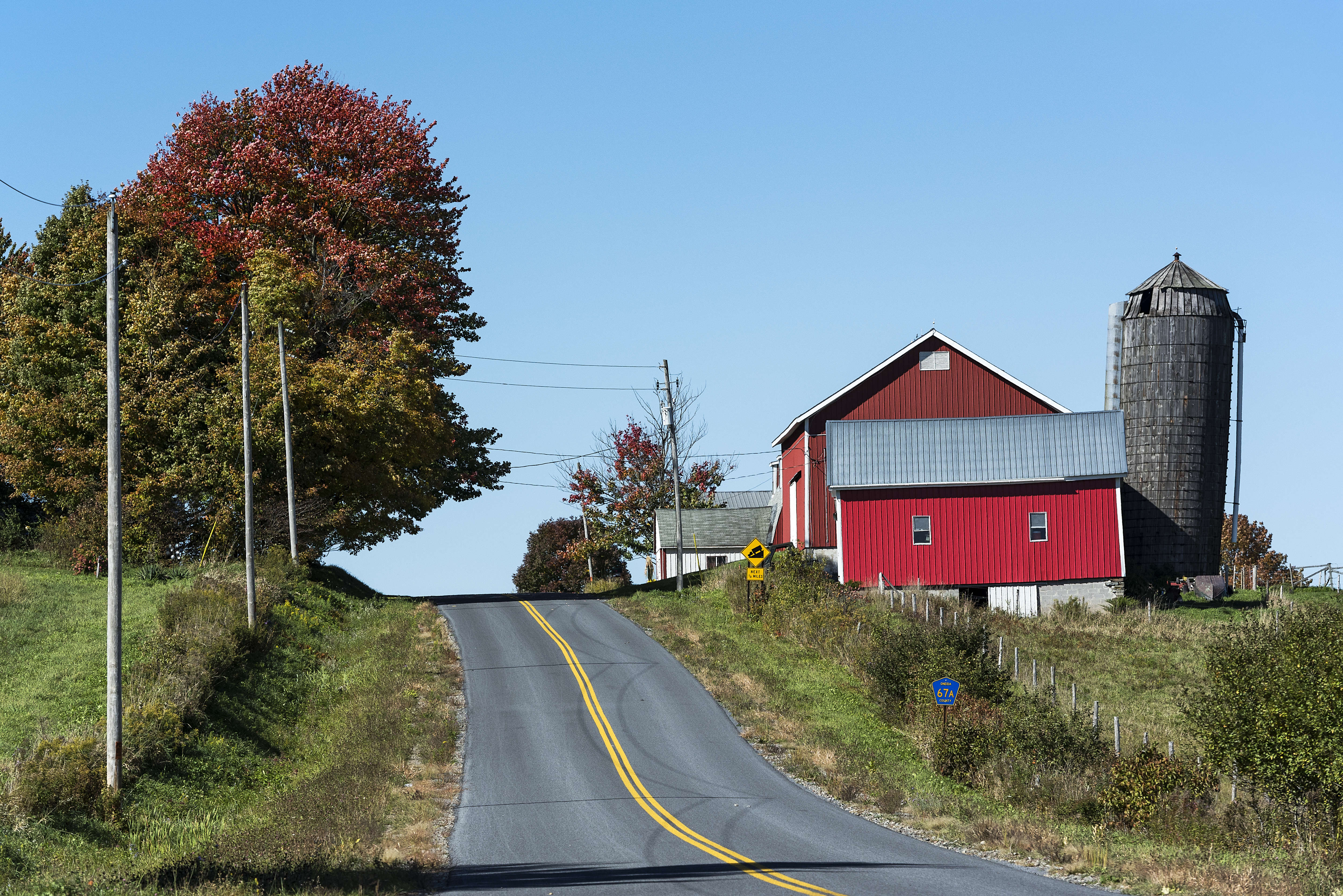 Get in your car and drive as far north out of New York City as you can. 