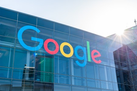 The Google logo on Googleplex, the headquarters of the tech giant and parent company Alphabet