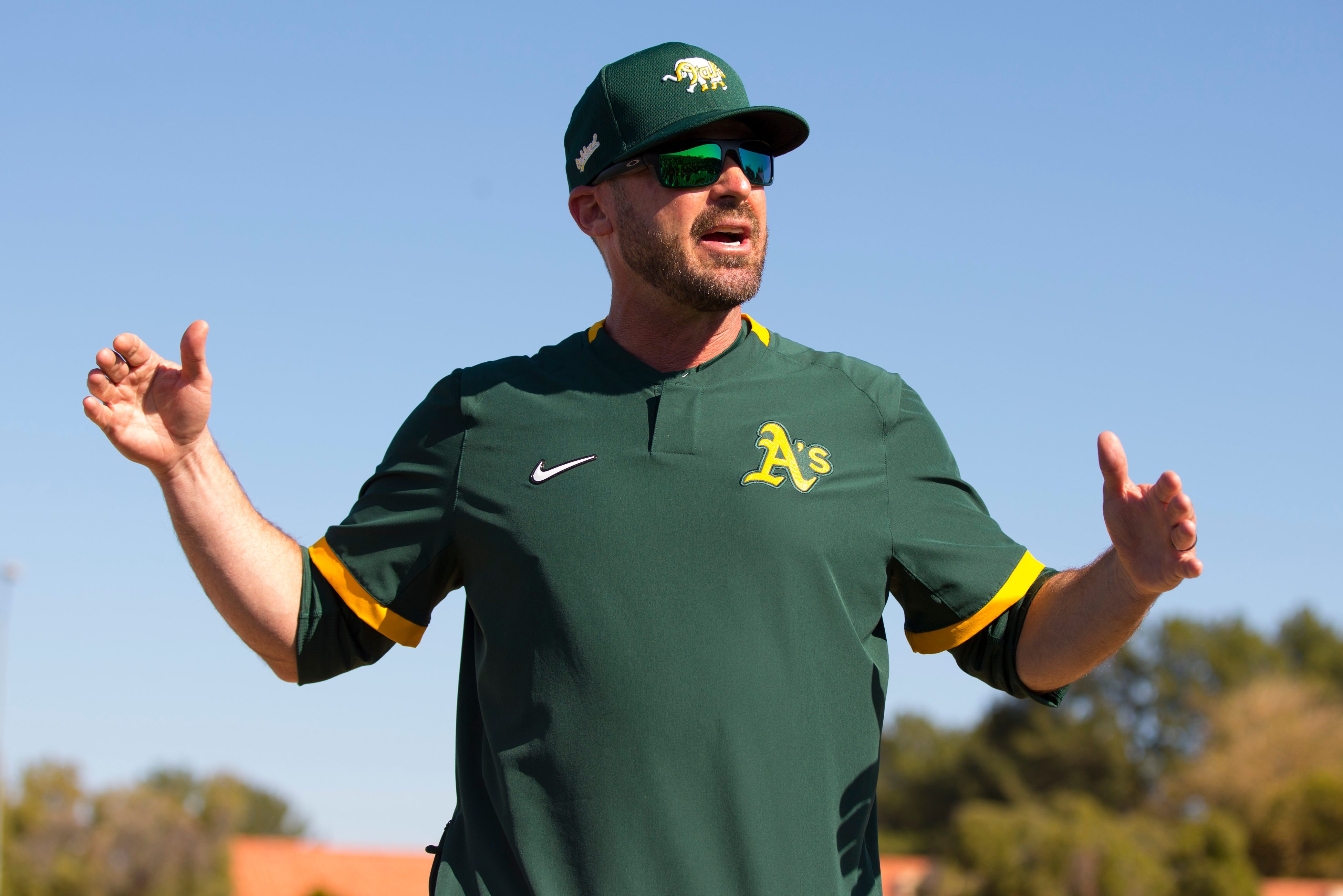 Ryan Christenson of the A's