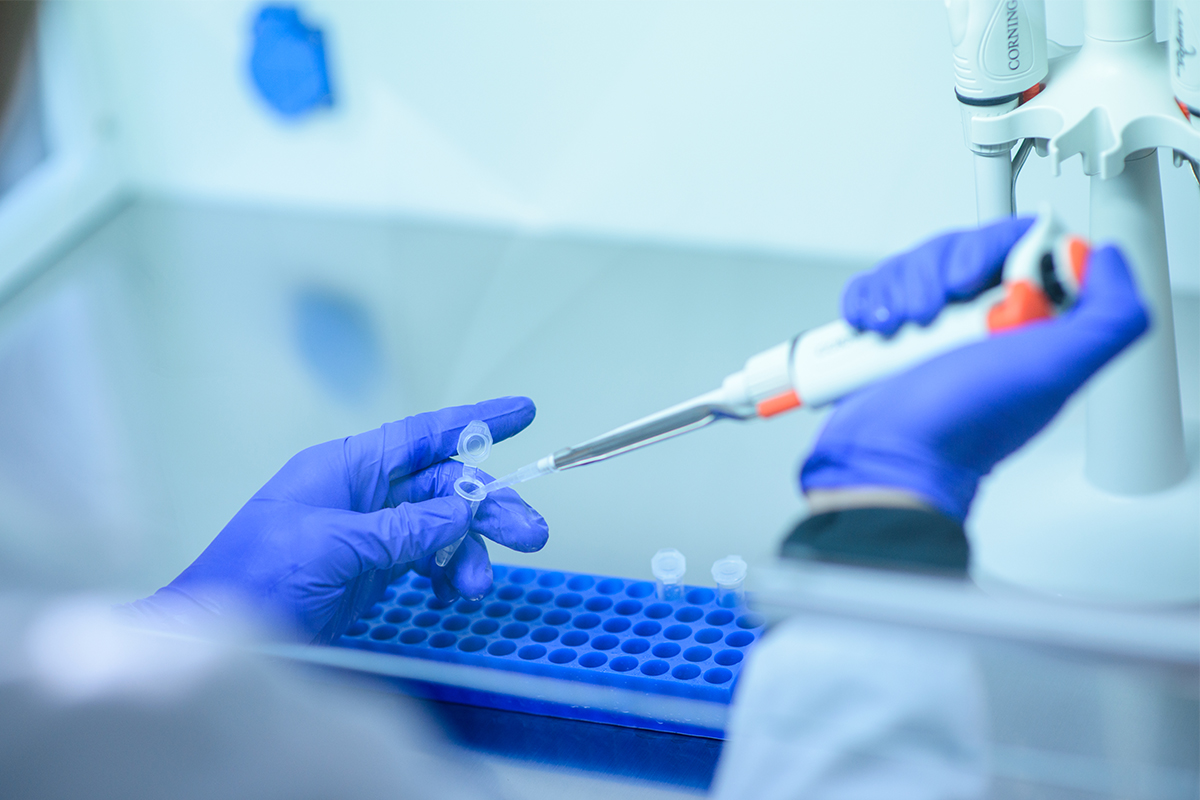 Testing in a lab