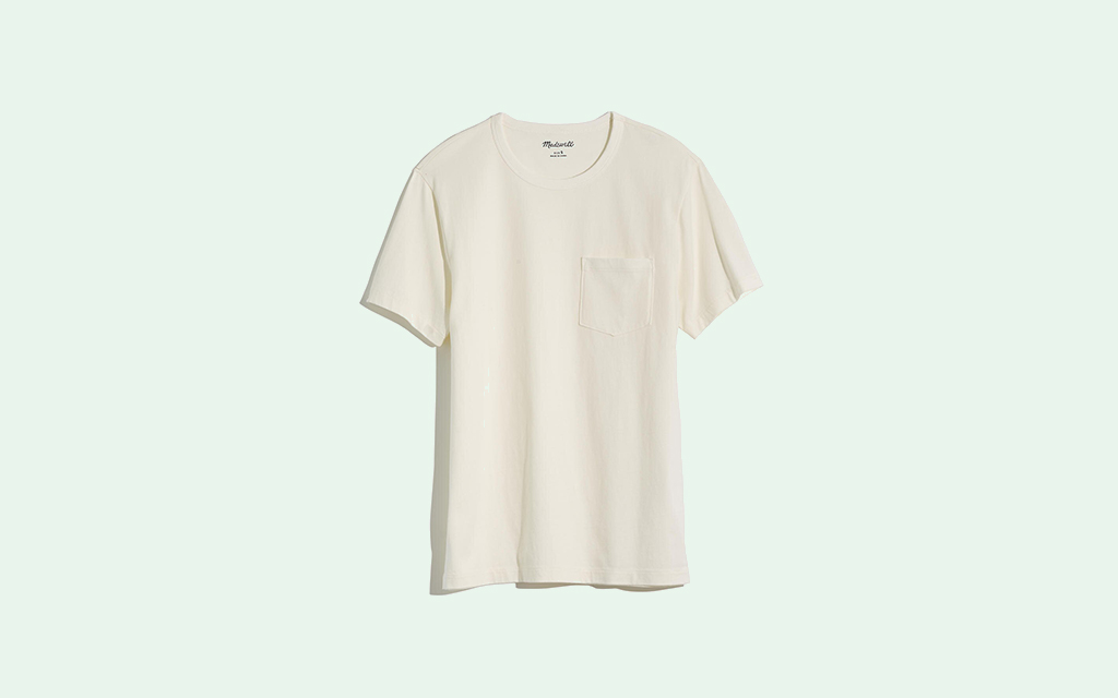 Madewell Garment-Dyed Allday Crewneck Pocket Tee