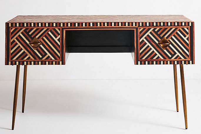 anthropologie optical inlay desk