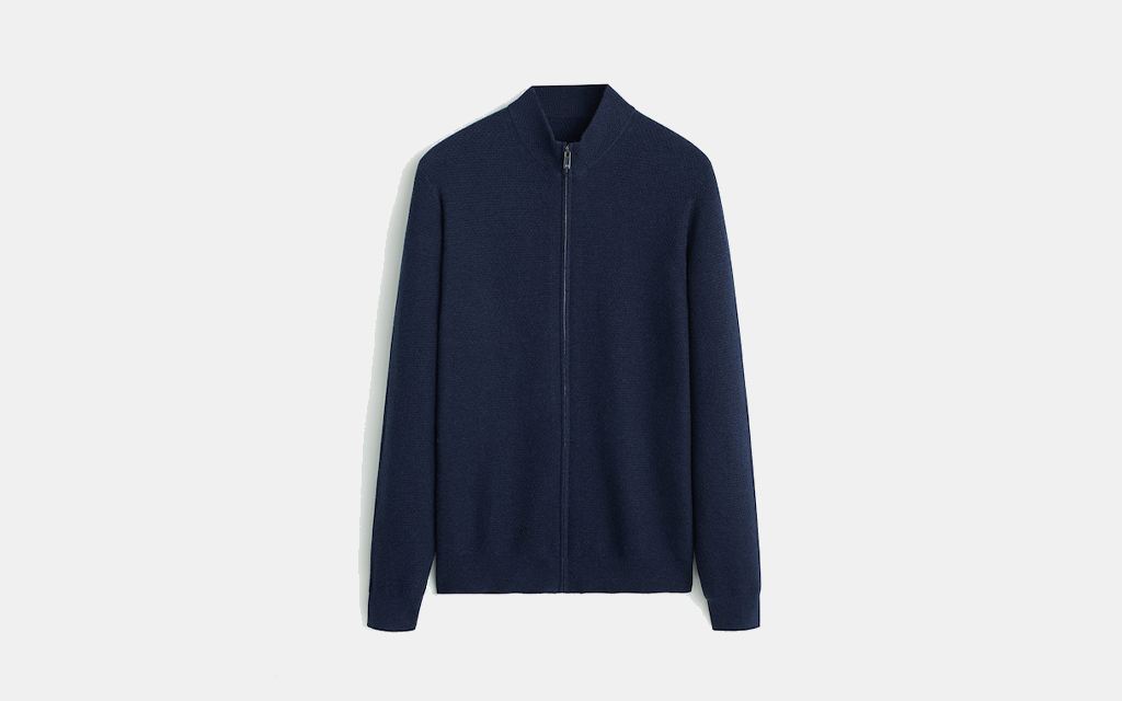 Mango Structured Cashmere Cotton Cardigan