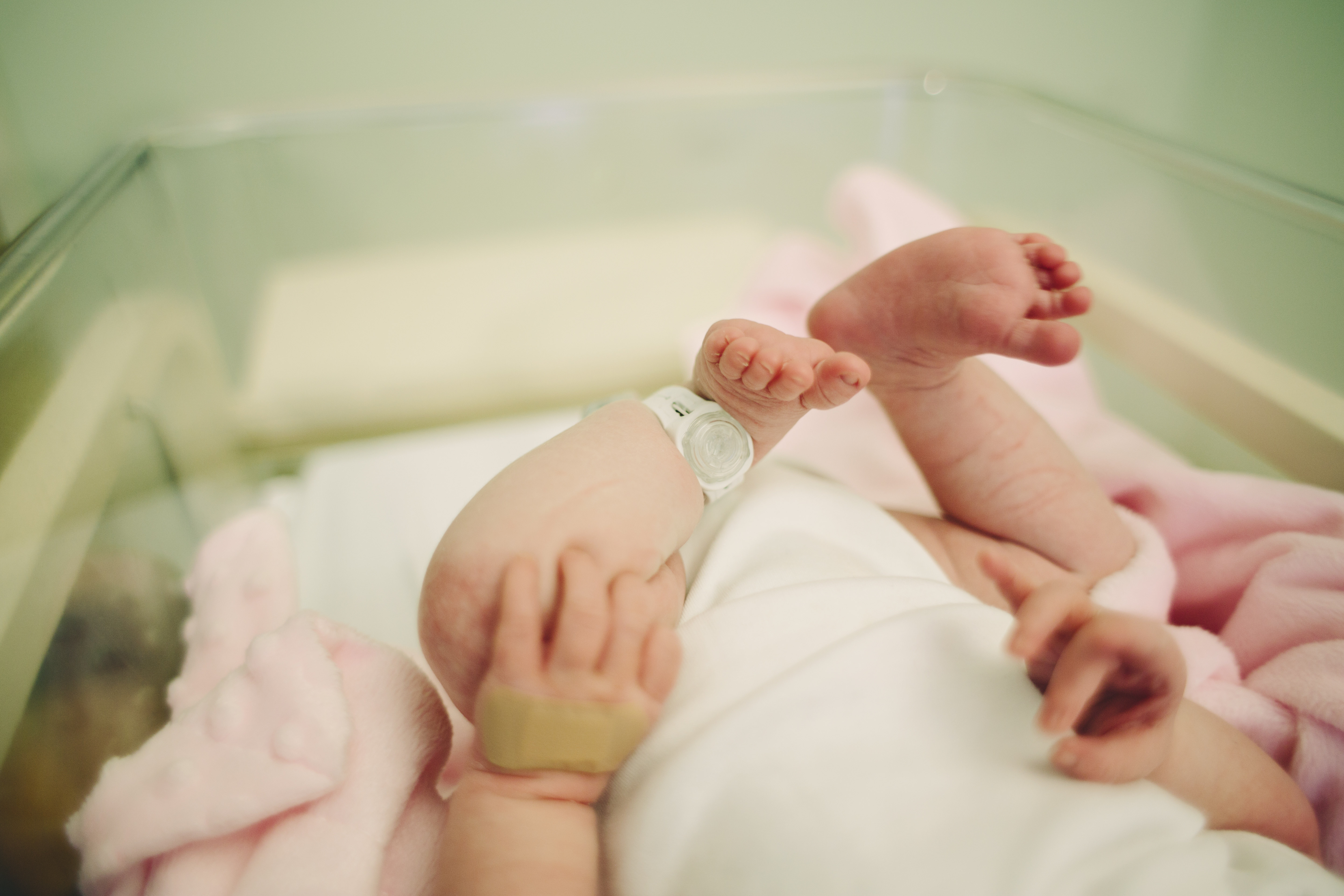 newborn baby in the hospital
