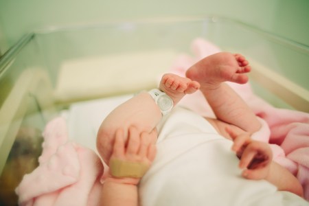 newborn baby in the hospital