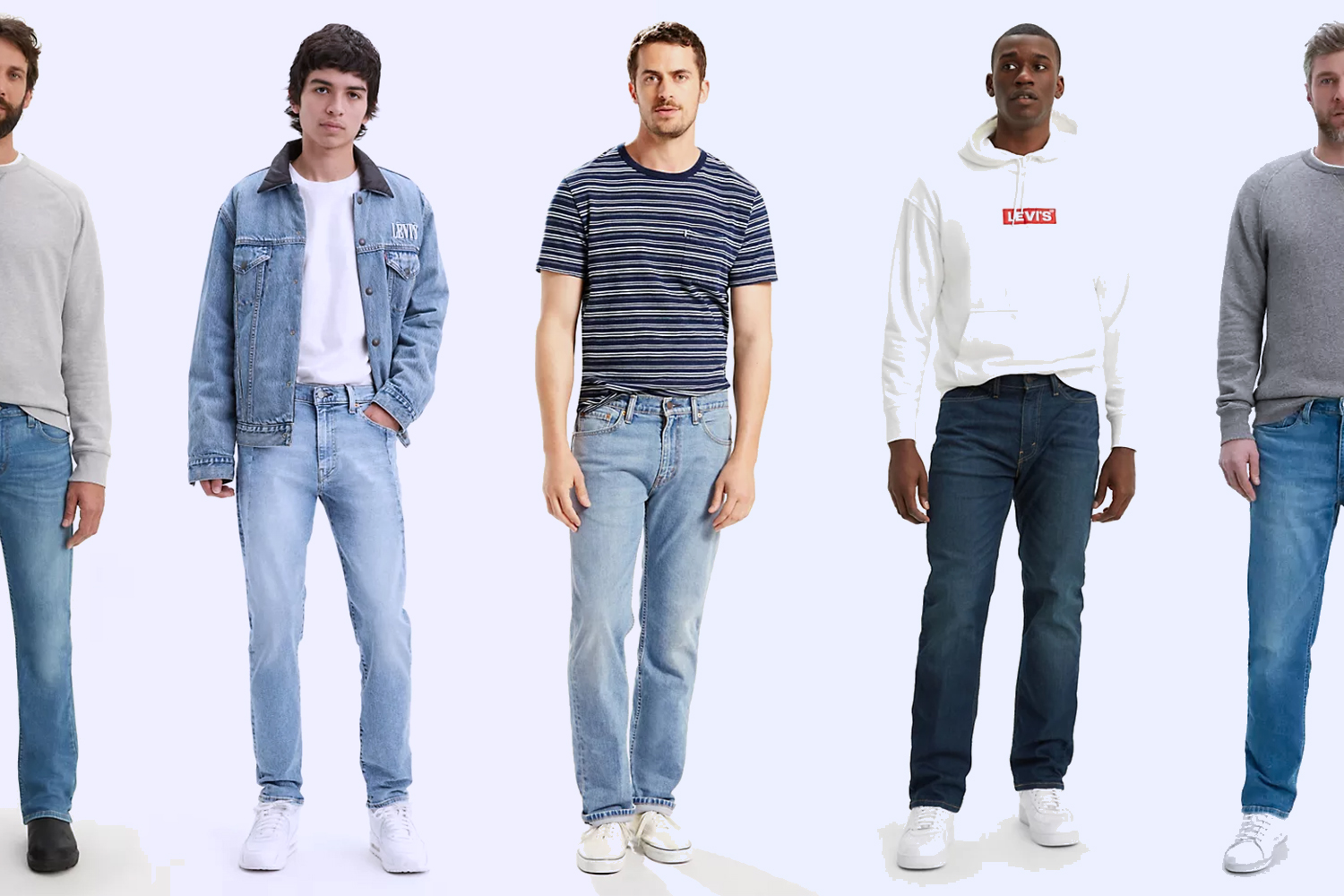 Levi's jeans stack