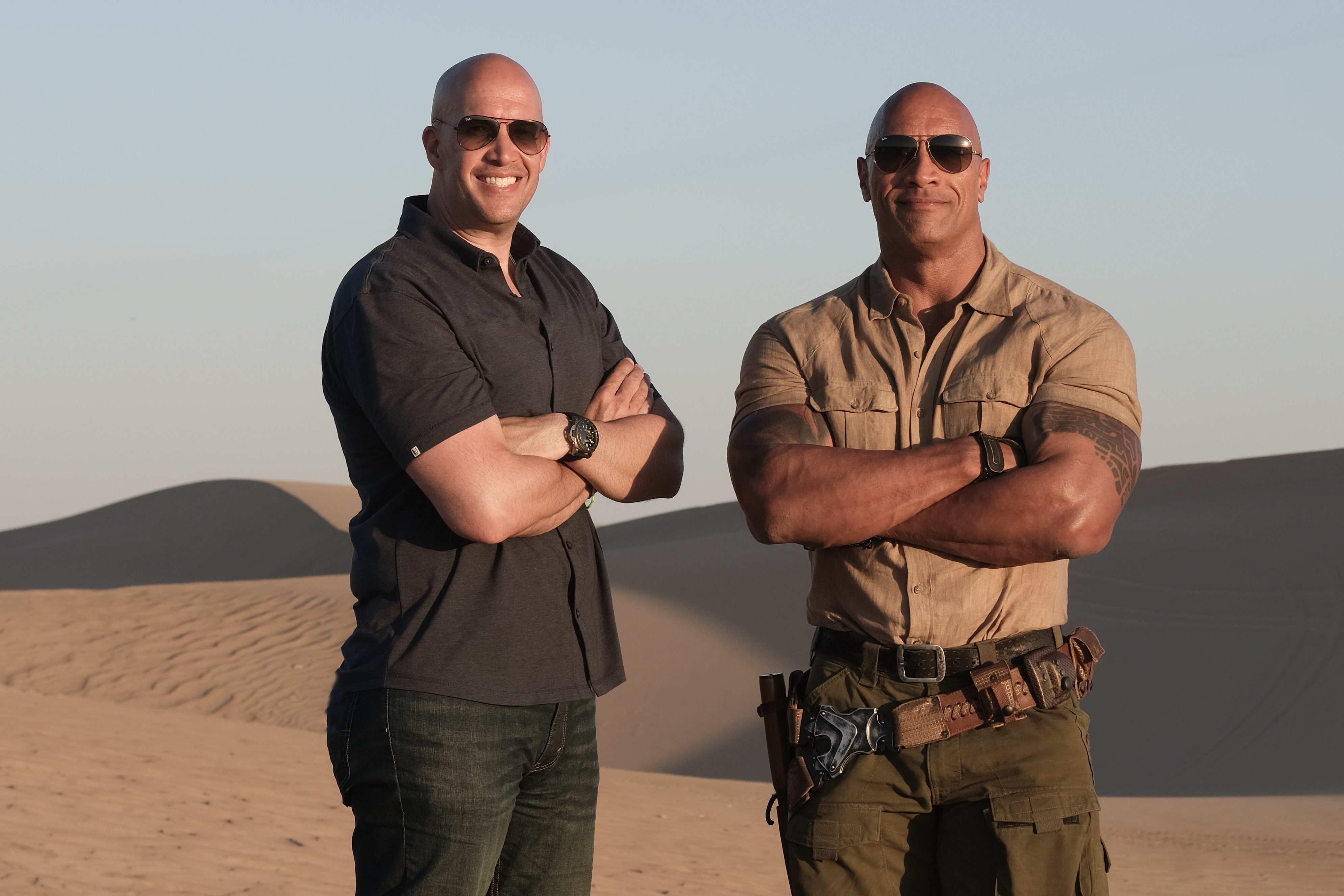 Hiram Garcia and Dwayne "The Rock" Johnson