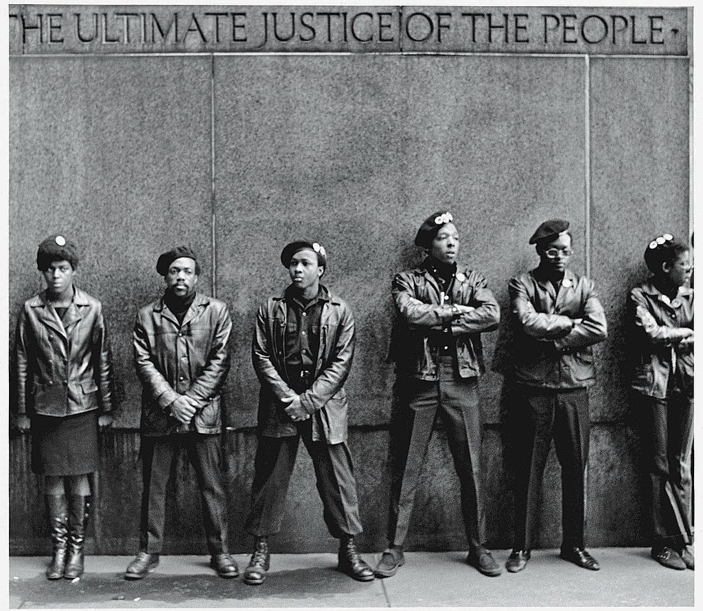 Black Panthers Protest At NYC Courthouse