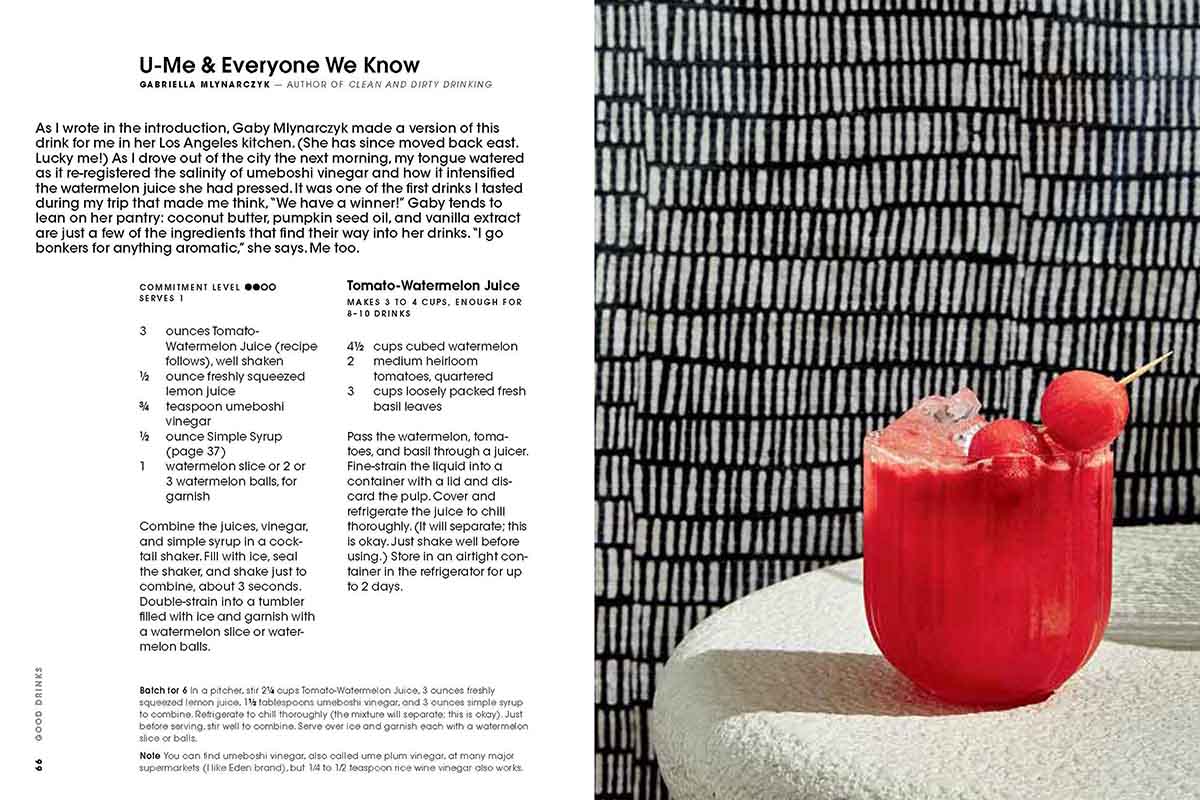 Good Drinks book recipe
