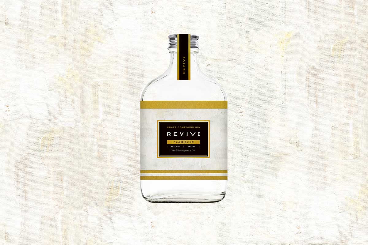 Revive gin was crafted from 80,000 unused Budweiser cans