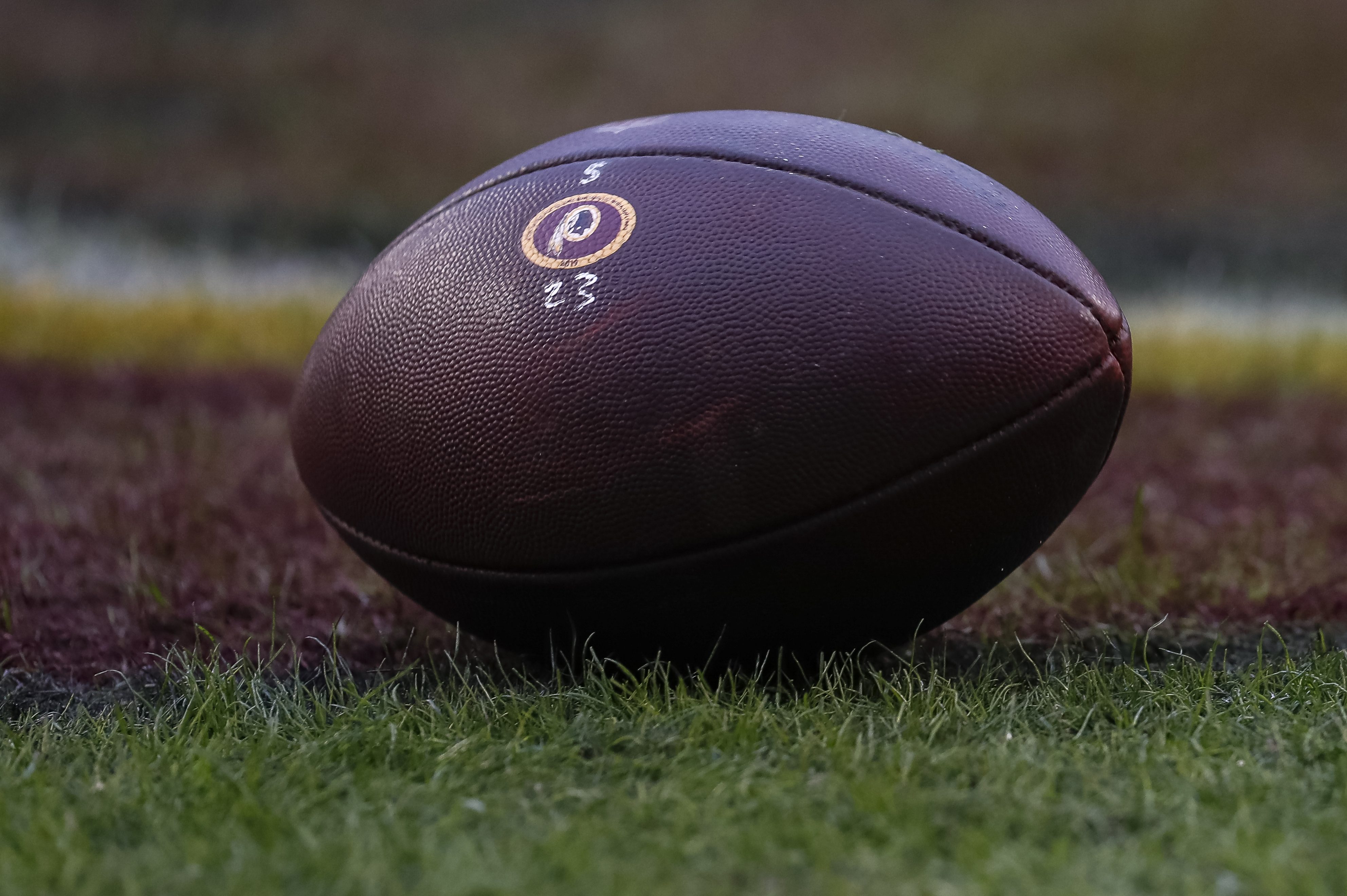 Redskins logo football