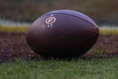 Redskins logo football