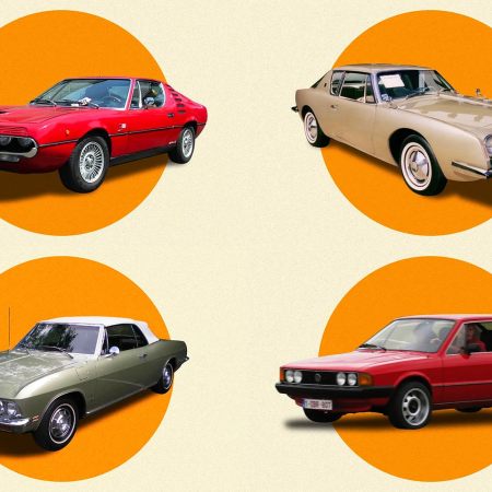 A collage of sports cars, station wagons, vans and other vehicles that are part of our list of the 50 underappreciated cars of all time