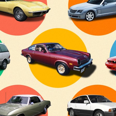A collage of sports cars, station wagons, vans and other vehicles that are part of our list of the 50 underappreciated cars of all time