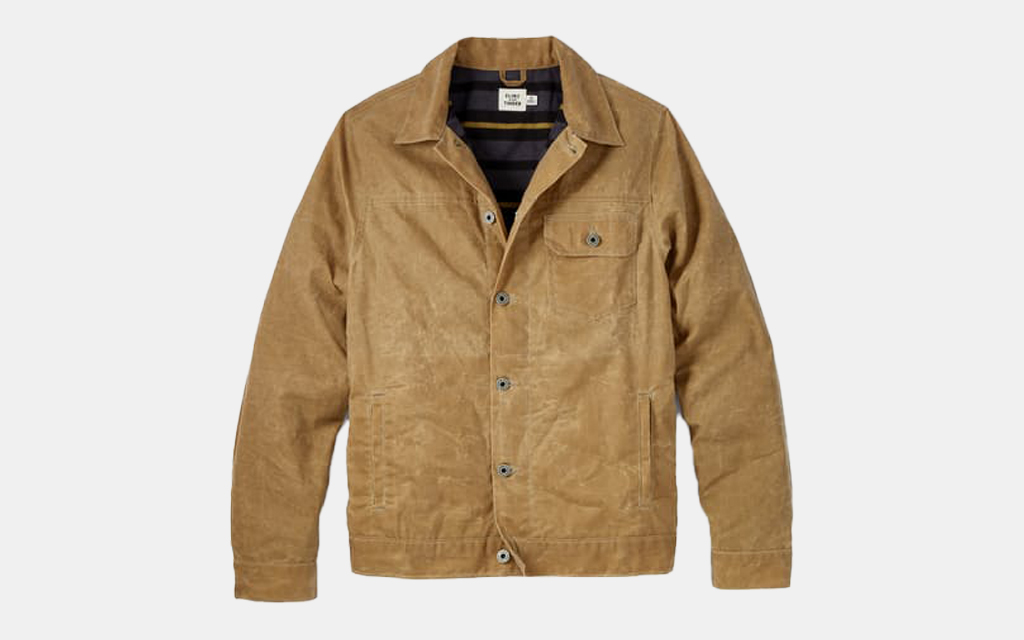 Flint and Tinder Flannel-Lined Wax Trucker Jacket