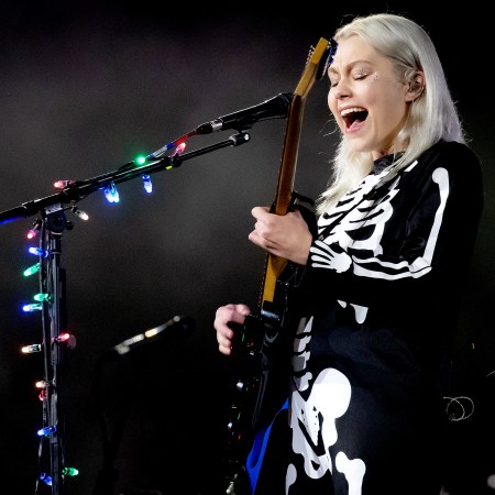 Phoebe Bridgers in skeleton outfit