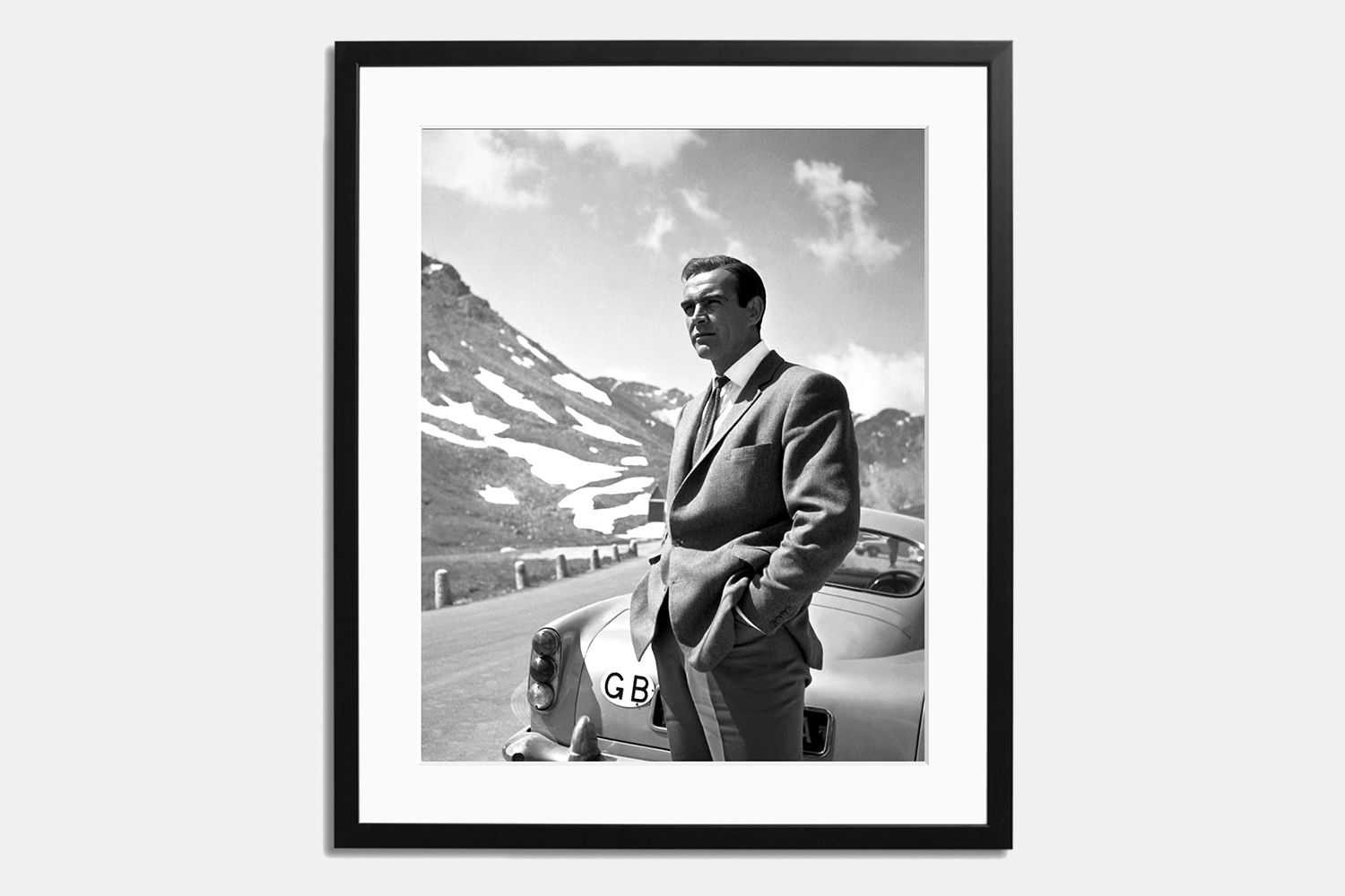 Sonic Editions Sean Connery Goldfinger Aston Martin DB5 Print