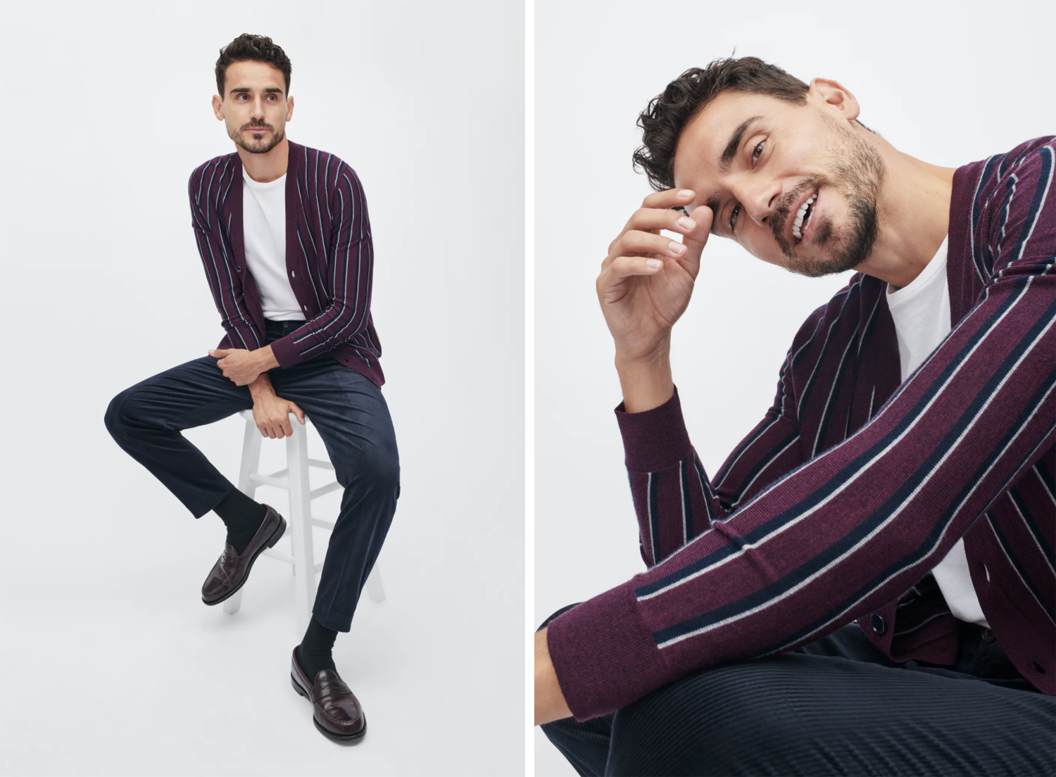 bonobos Merino Striped Cardigan