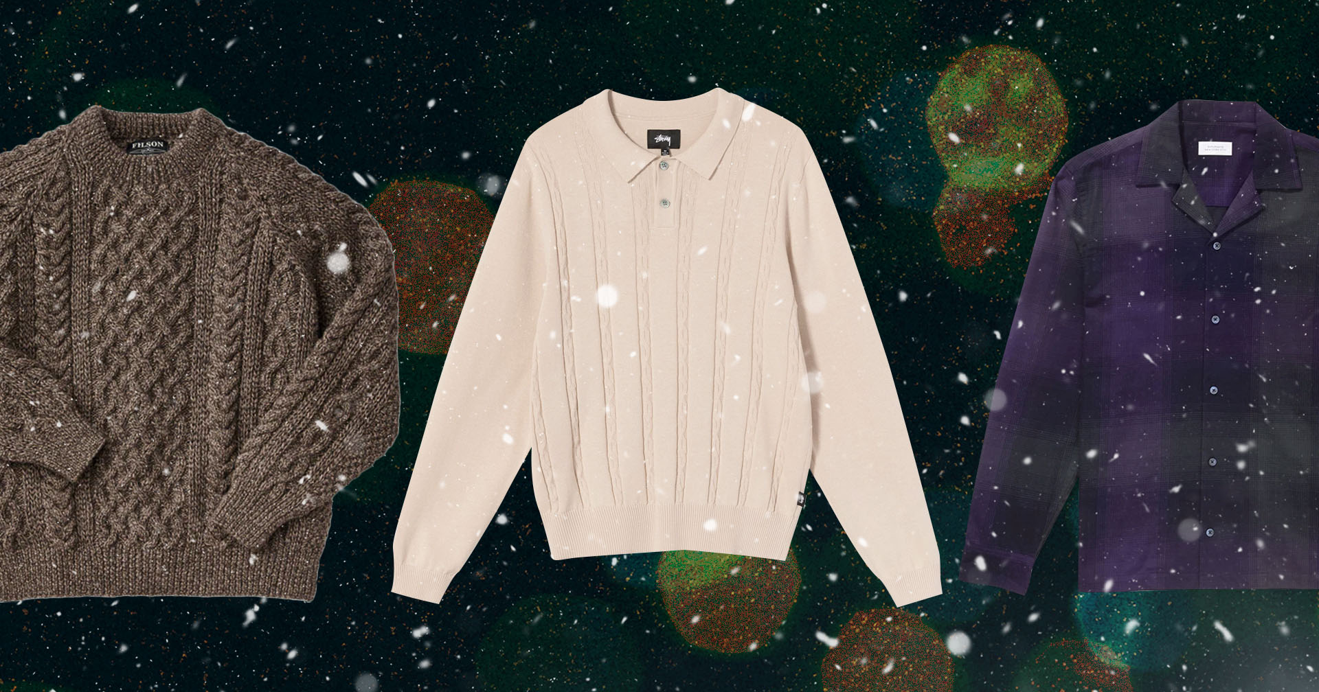 sweaters, cardigans and flannel
