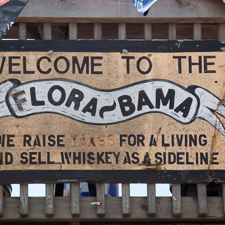 The Flora-Bama bar located on the Florida-Alabama border line