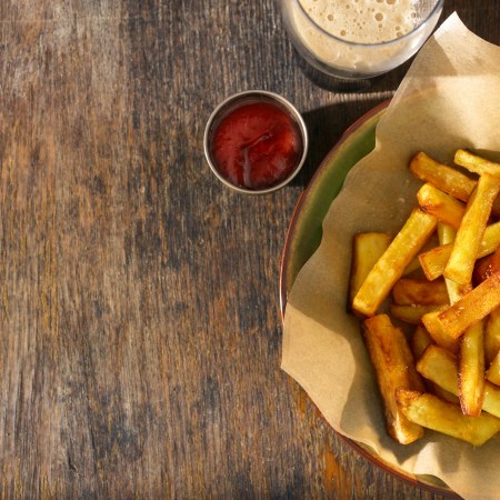 fries and beer